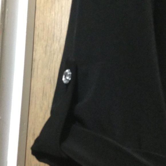 NWT Mango Tango Black tab sleeves Swarovski elements tunic style top size small - Picture 8 of 8